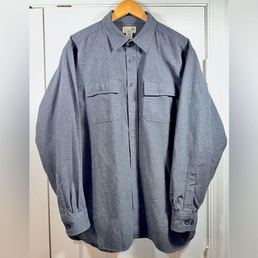 L.L. Bean Heather Gray Men's Overshirt XL